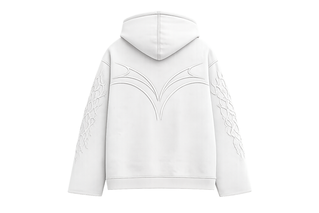 WORLD RUN — Ghost Wave Zip Hoodie