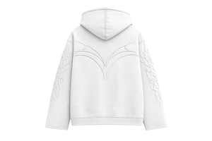 WORLD RUN — Ghost Wave Zip Hoodie