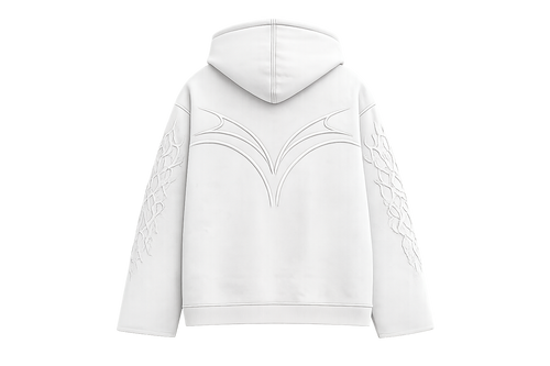 WORLD RUN — Ghost Wave Zip Hoodie